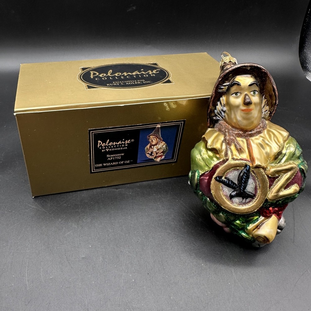 KURT ADLER POLONAISE SCARECROW THE‎ WIZARD OF OZ ORNAMENT AP 1752 6"